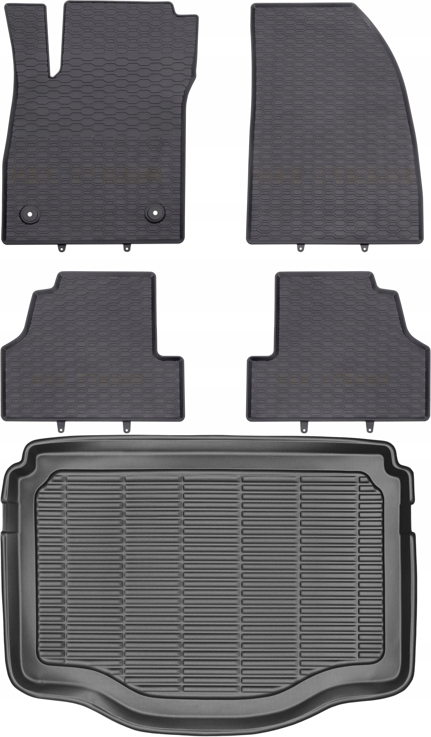 Opel Mokka Crossover 13-19 Gumové stierače rohož batožinového priestoru