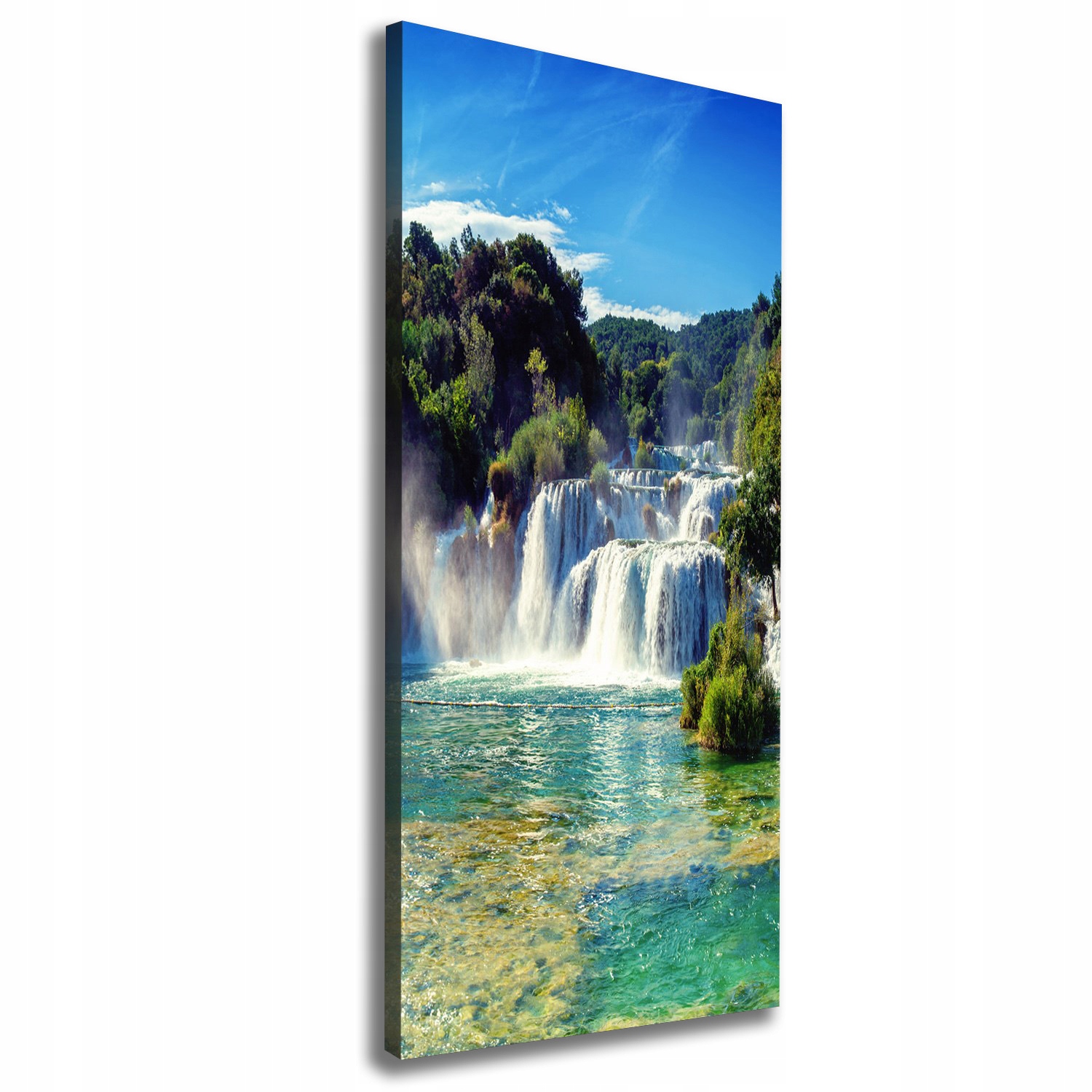 

Foto obraz na płótnie Wodospad Krka 50x125 cm