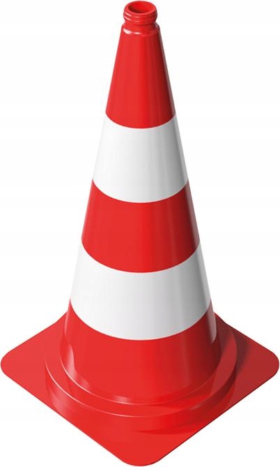 Sloupek, dopravní kužel červeno-bílý 750 mm