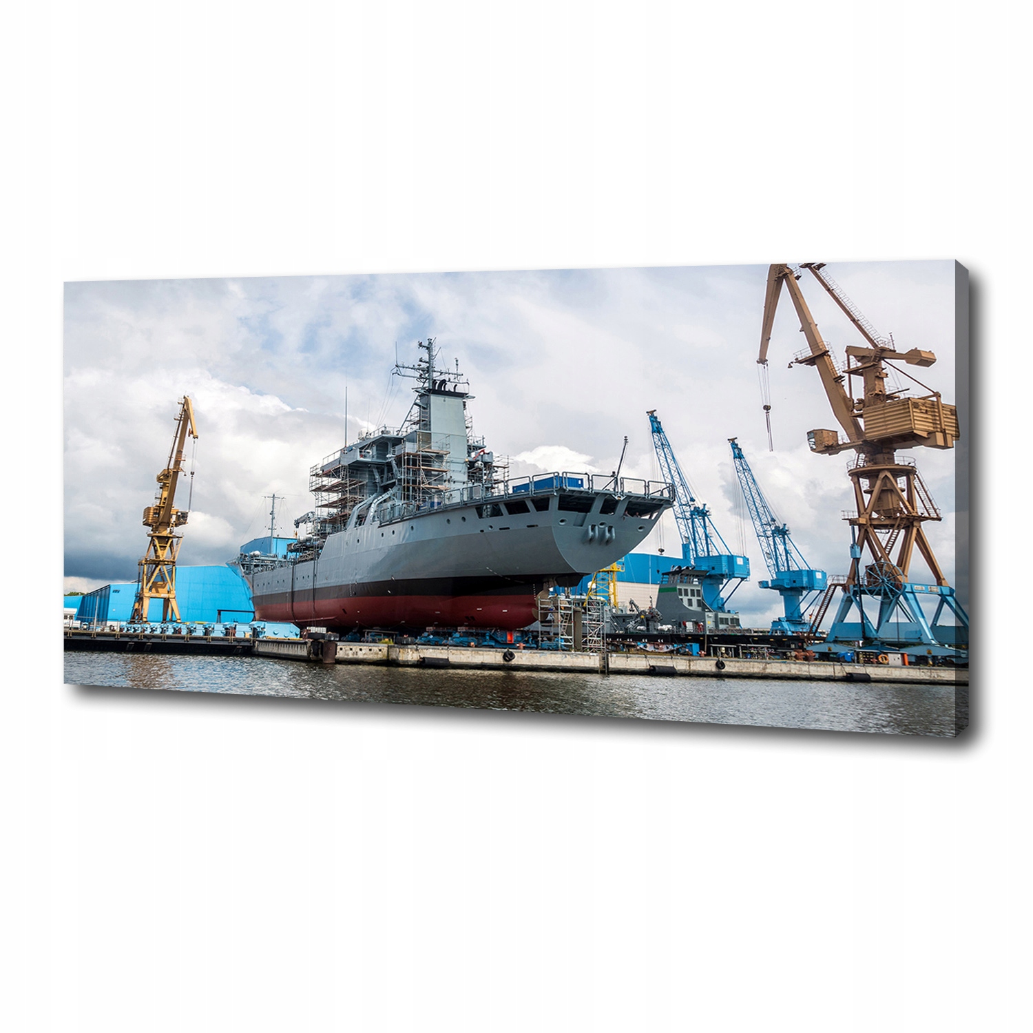 

Foto obraz na płótnie Stocznia statek 125x50 cm