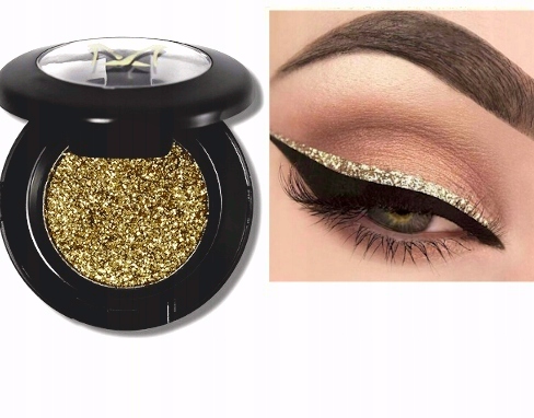 

Miss Rose cień w żelu brokatowy Glitter 14 złoty