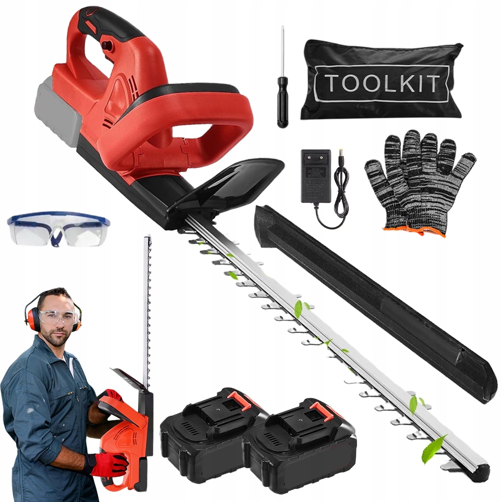 Akumulátorové Nůžky Na Trávy A Živý Plot 21 V, Sada 2 Aku