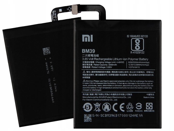 

Oryginalna Bateria Xiaomi BM39 Xiaomi MI6 MI 6