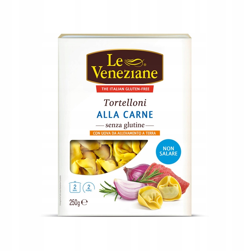Levně 3x Tortelloni Carne Senza Glutine 250 g Le Veneziane