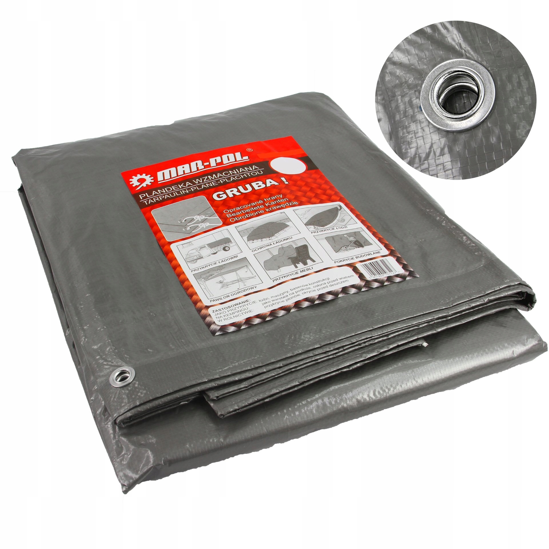 Ochranná Plachta Zesílená Pevná Hrubá 8x10 m Mar-pol