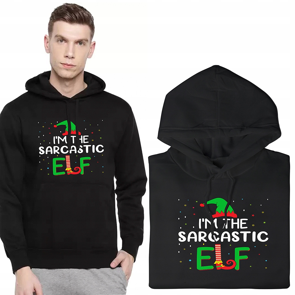 pánská mikina Klokanka Vánoční vánoční vzory S