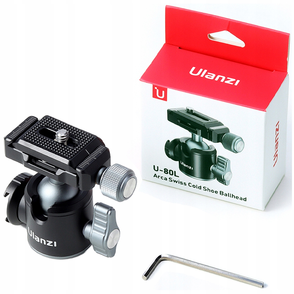 Głowica 3D Ulanzi U-80L do VLOG na aparat mikrofon lampę Rodzaj Kulowa