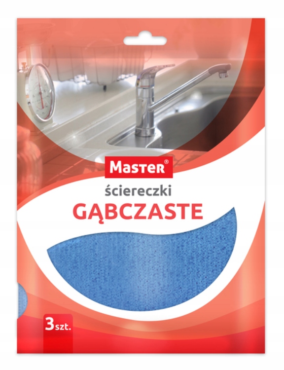 

Ściereczki gąbczaste Master 3szt /mix kolorów/