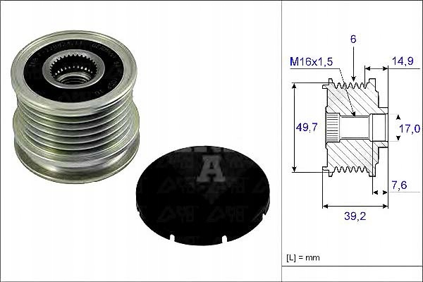 Ina Pásové Kolo Alternátoru Db Asistent řidiče #28