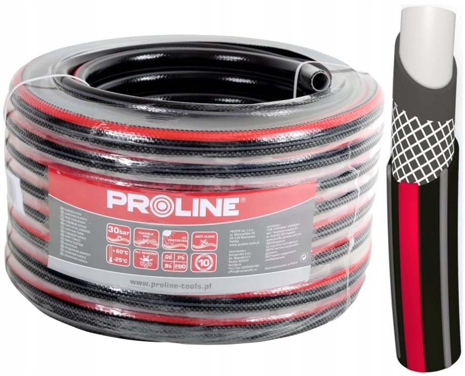 

Wąż Ogrodowy 4-WARSTWOWY Premium 3/4'' 30M Proline