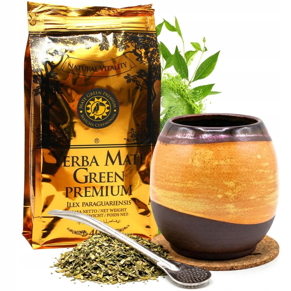 Sada Yerba Mate Green Premium Na Dárek Příslušenství Hrnek Handmade