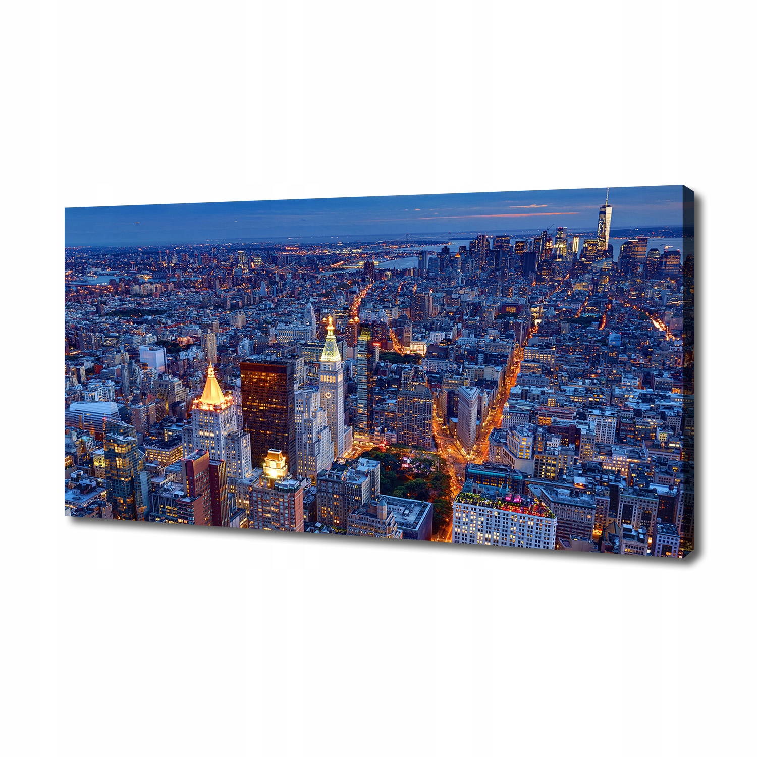 

Foto obraz na płótnie Manhattan nocą 140x70 cm