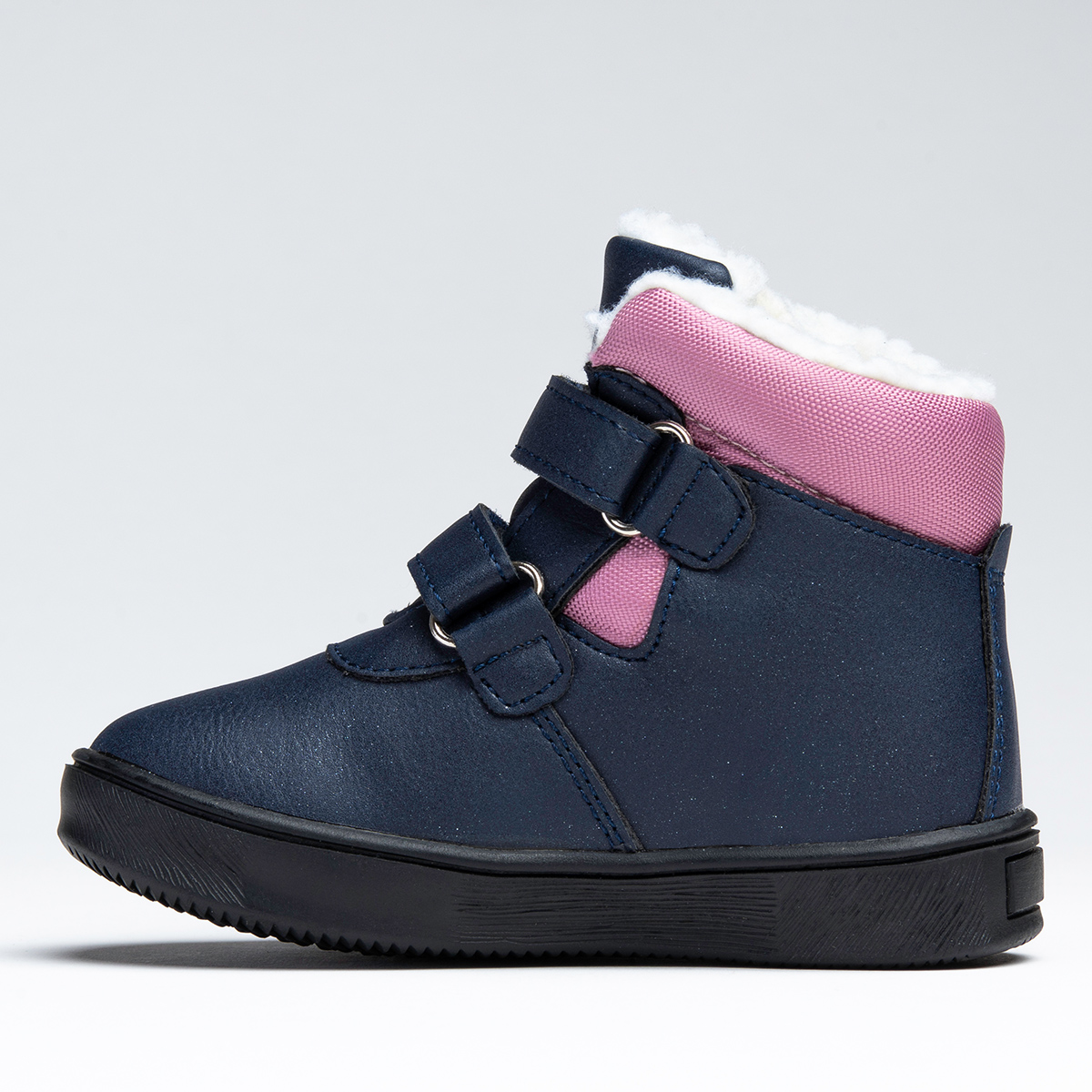 Trzewiki botki dziewczęce OCIEPLANE na RZEPY lekkie brokat Wojtyłko 20 Płeć dziewczynki