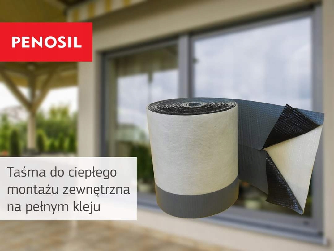 Taśma Okienna SZCZELNY Ciepły MONTAŻ Zewnętrzna 70mm x 25mb PEŁNY KLEJ EAN (GTIN) 5903111917265