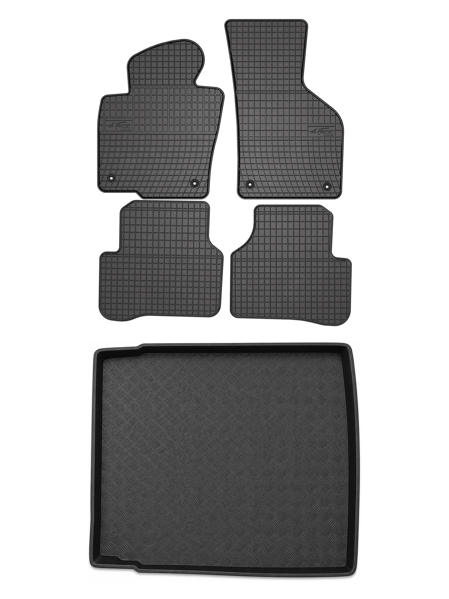 Gumové rohože rohož batožinového priestoru pre: Volkswagen Passat CC 2008-2012 5 el.