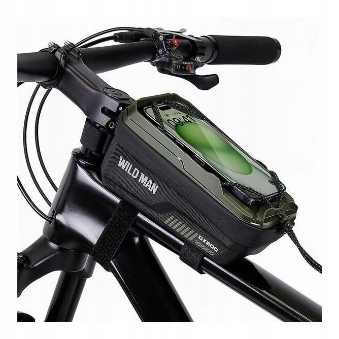 Sakwa rowerowa Wildman GX200 1L z kieszenią na telefon zielona