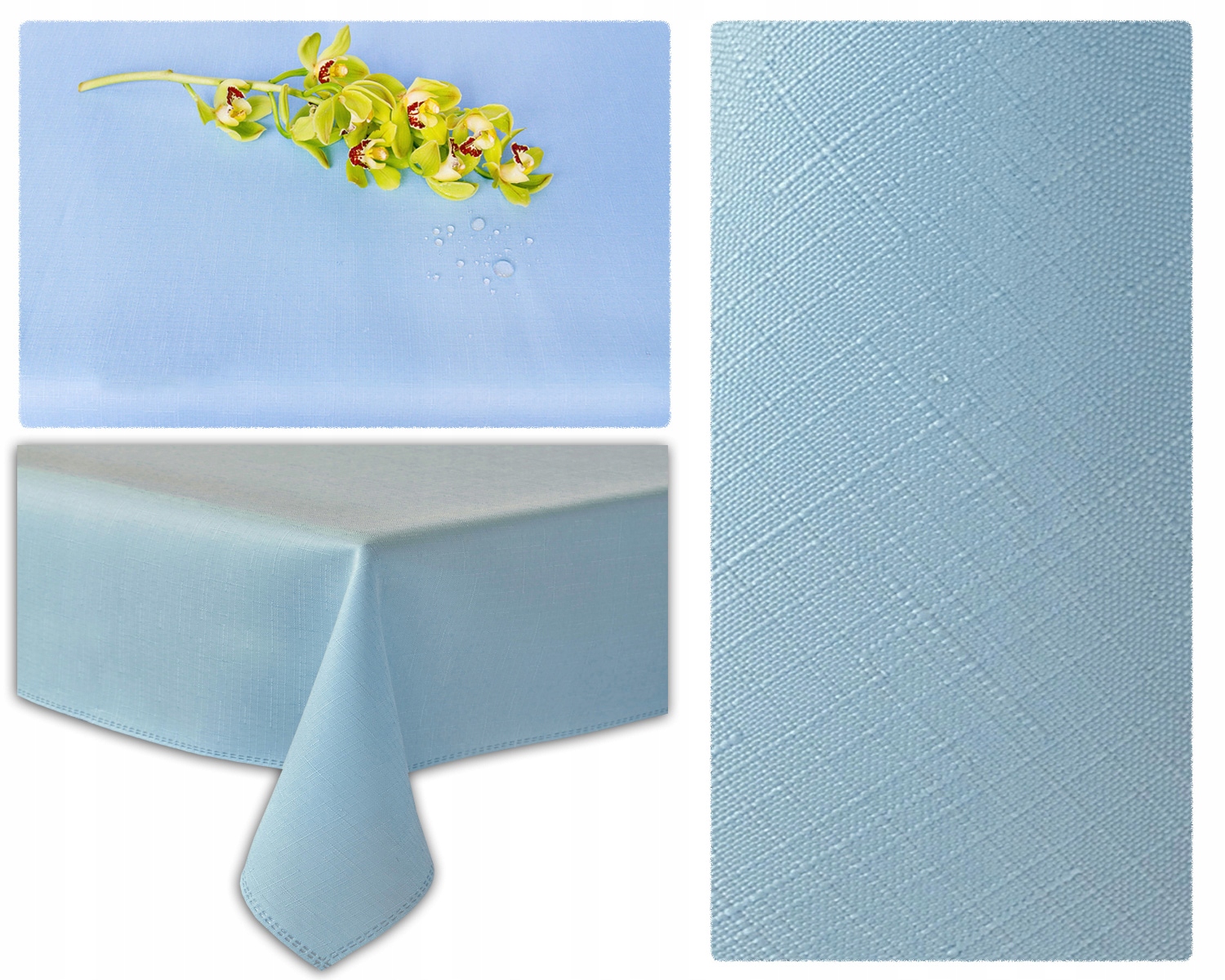 

Obrus Plamoodporny Santa 110X440 CM Błękit