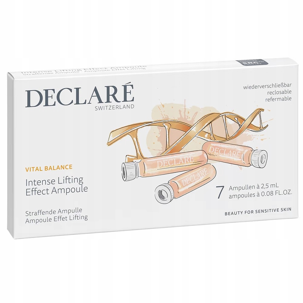 Declare Intense Liftingové Ampule Pro Zpevnění Pokožky 7X2,5ml