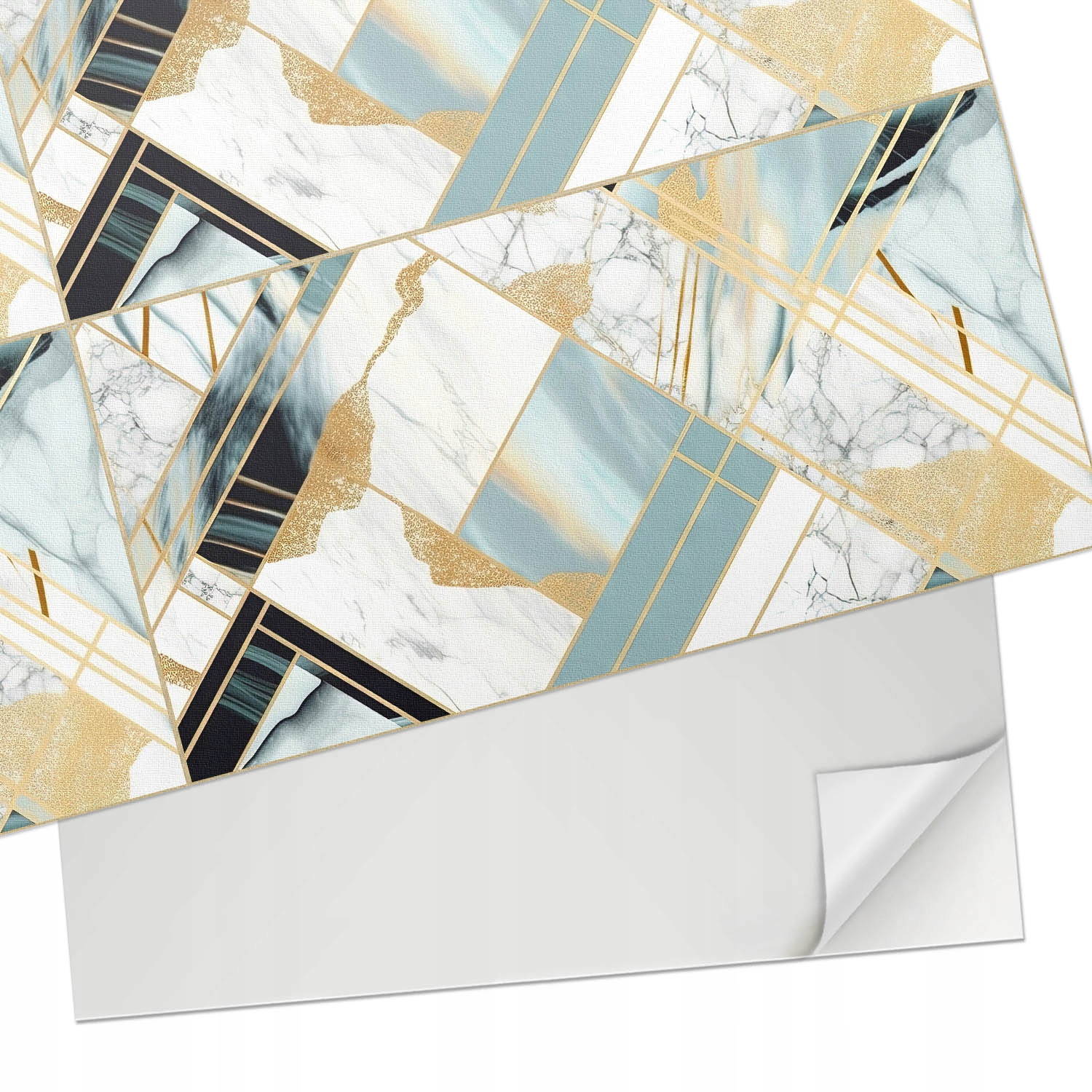 Sada dlaždic Vinyl Pvc Mramorové geometrické tvary 10x 40x20 cm