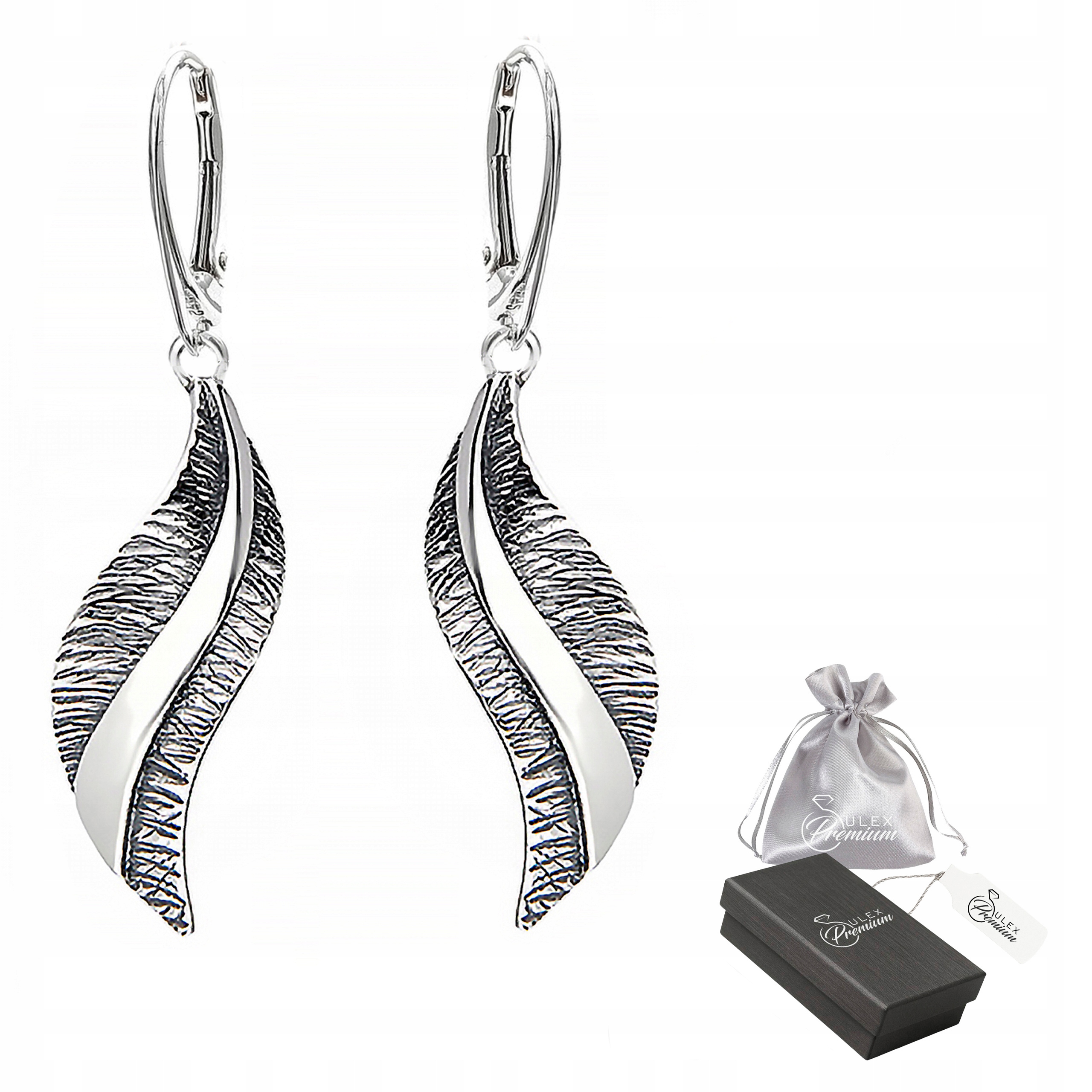 Stříbrné náušnice ryzost 925 Elegantní Náušnice Roxy Dárek pro ni Větší