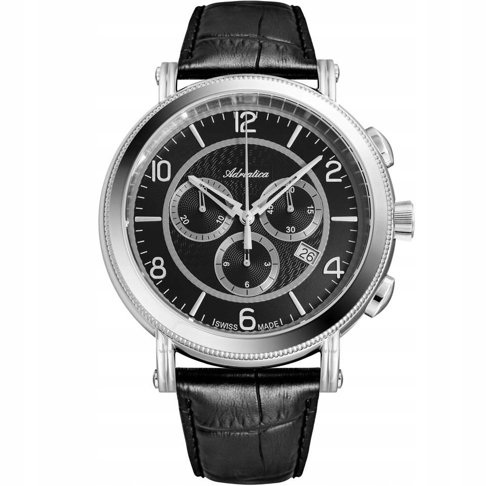 Pánské Hodinky Adriatica na řemínku A8294.5254CH Chronograf Swiss Made
