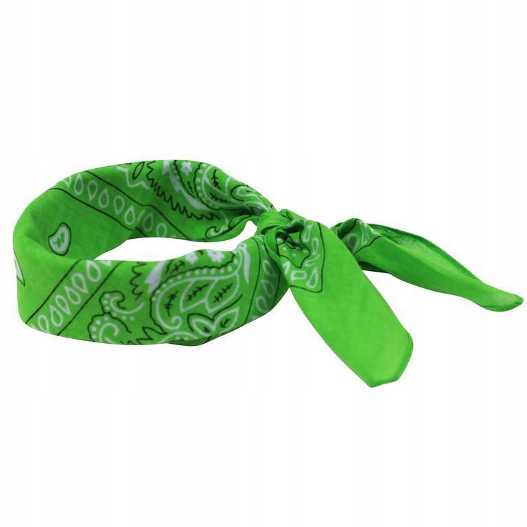 BANDAMKA BANDANA CHUSTKA APASZKA NIEBIESKA BŁĘKIT