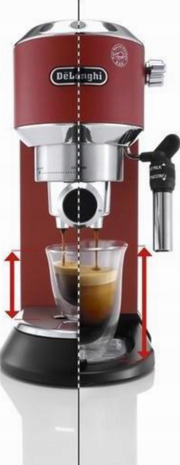Ekspres do kawy kolbowy De'Longhi Dedica EC 685.R czerwony Stan opakowania oryginalne
