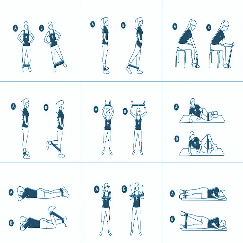 GUMY OPOROWE DO ĆWICZEŃ MINI BAND TAŚMY FITNESS FIZJO SPORT NA CELULIT Szerokość 50 mm