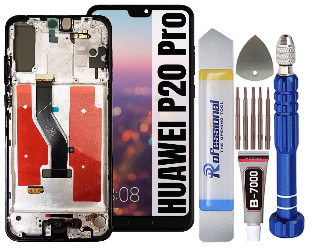 Huawei P20 Pro Oled LCD displej Obrazovka Rámeček