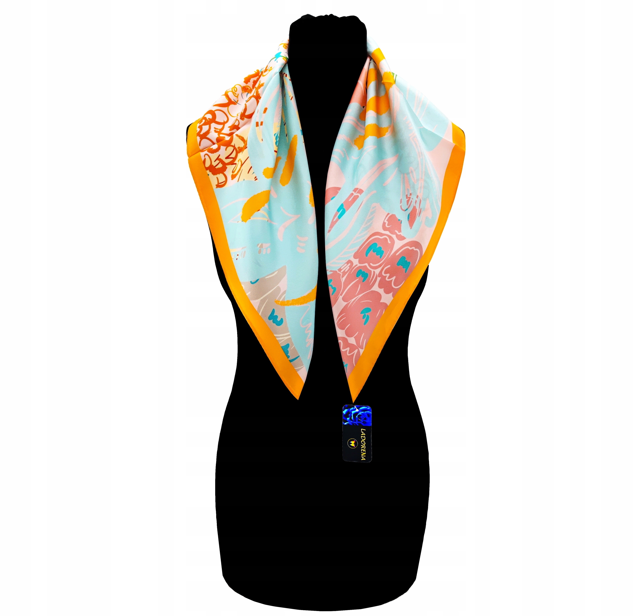 Hedvábný Šátek 100% Přírodní Hedvábí, Morušový, Značka Kvality