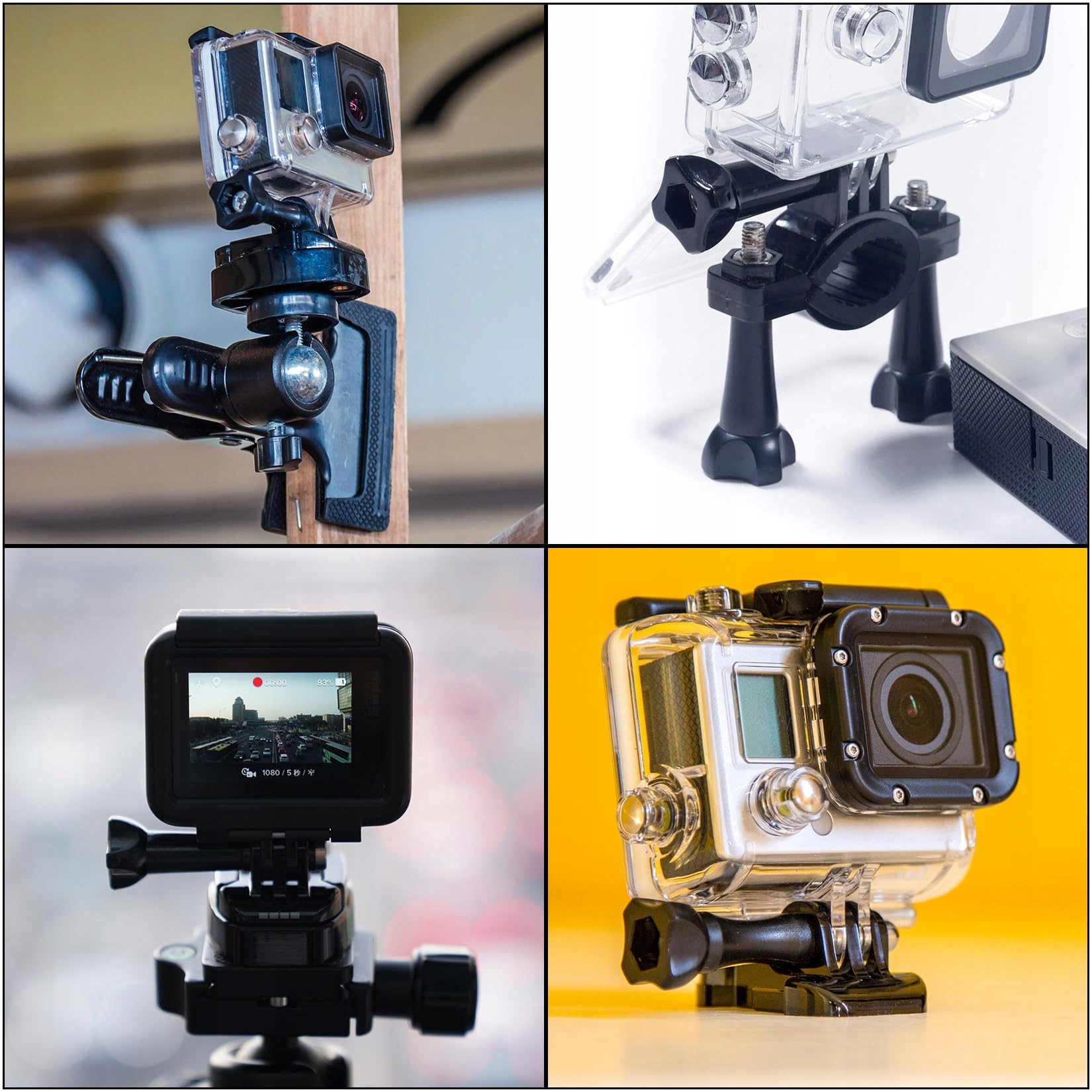 Zestaw Klejowych Uchwytów Do GoPro DJI Kamera Sportowa Kask 12W1 WUKEMAOYI — miniatura 7