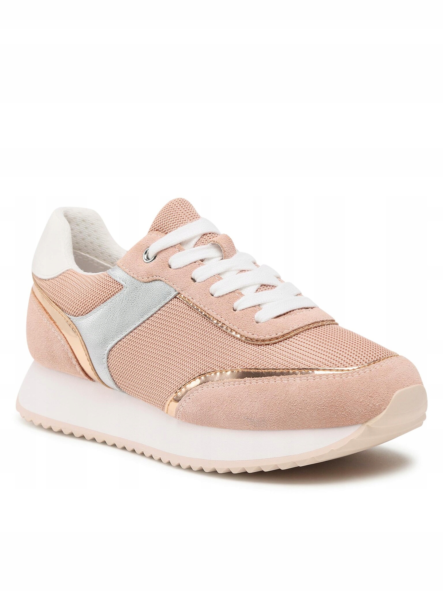 Geox Sneakersy D Doralea D35RTA01422C8156 Nude