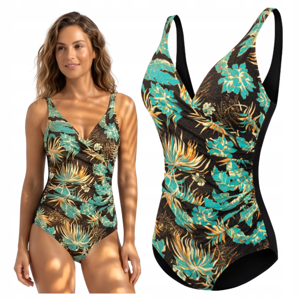 Jednodílný dámský plavkový kostým Monokini Plus velikost 44 XXL