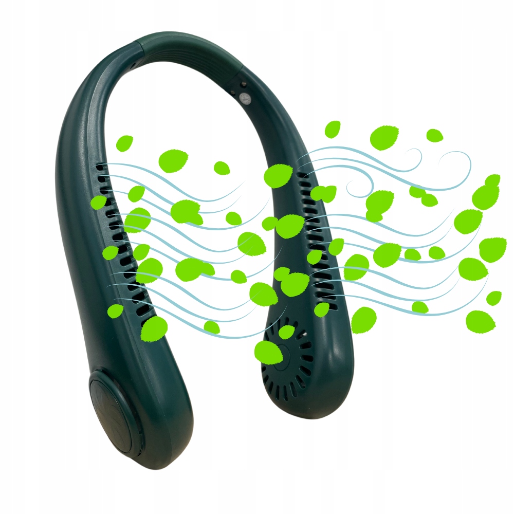 WENTYLATOR MINI WIATRAK NA SZYJE PRZENOŚNY KLIMATYZATOR CHŁODZĄCY MINI HIT Marka inna