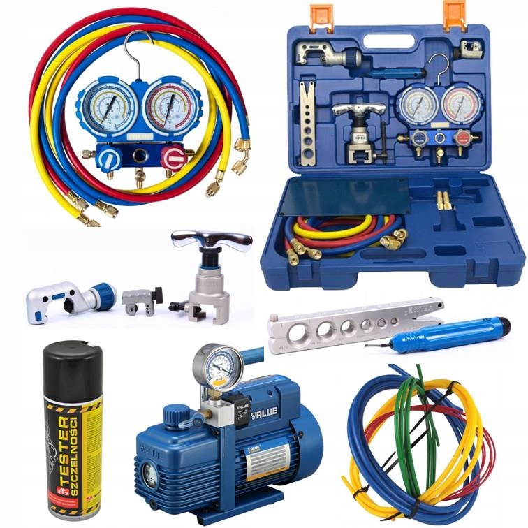 Sada Nástrojov Na Montáž Klimatizácie Do Valca