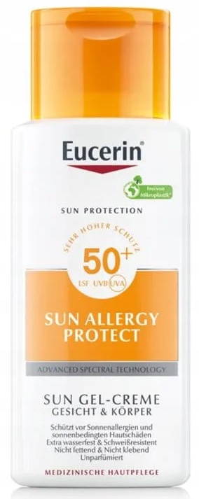 Eucerin Sun Allegry Protect Spf 50+ żel-krem do twarzy i ciała 150ml