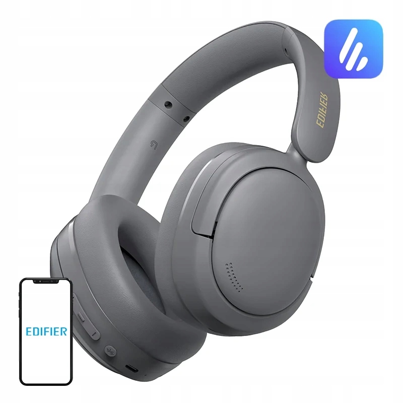 Sluchátka Edifier W800BT Se Over-Ear Grey bezdrátová