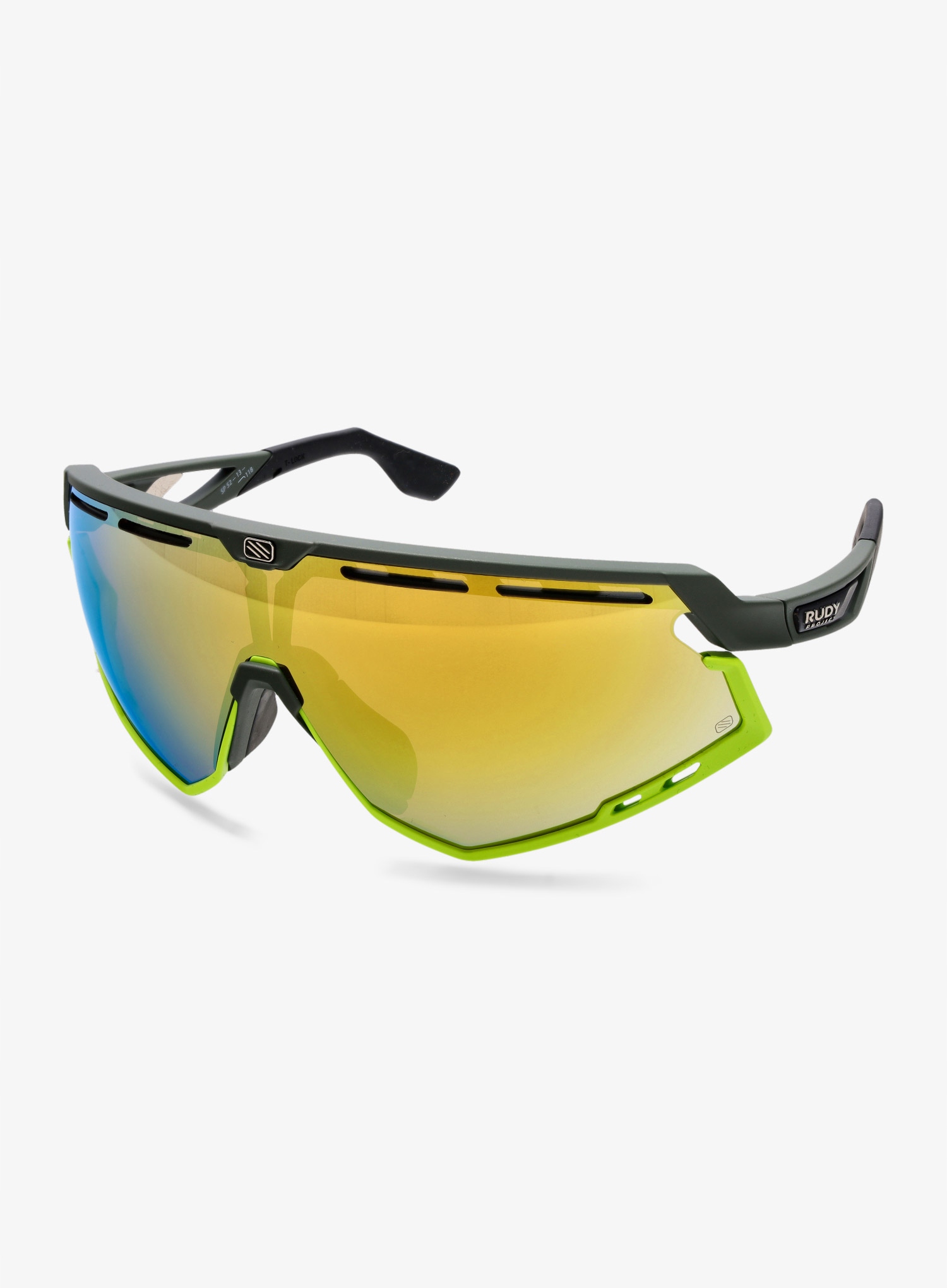Cyklistické brýle Rudy Project Defender multilaser žlutá/olive matte