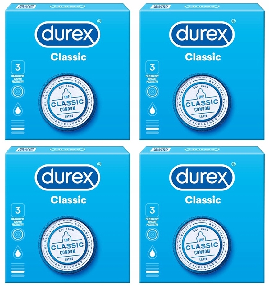 

Prezerwatywy Durex Classic 12 Sztuk