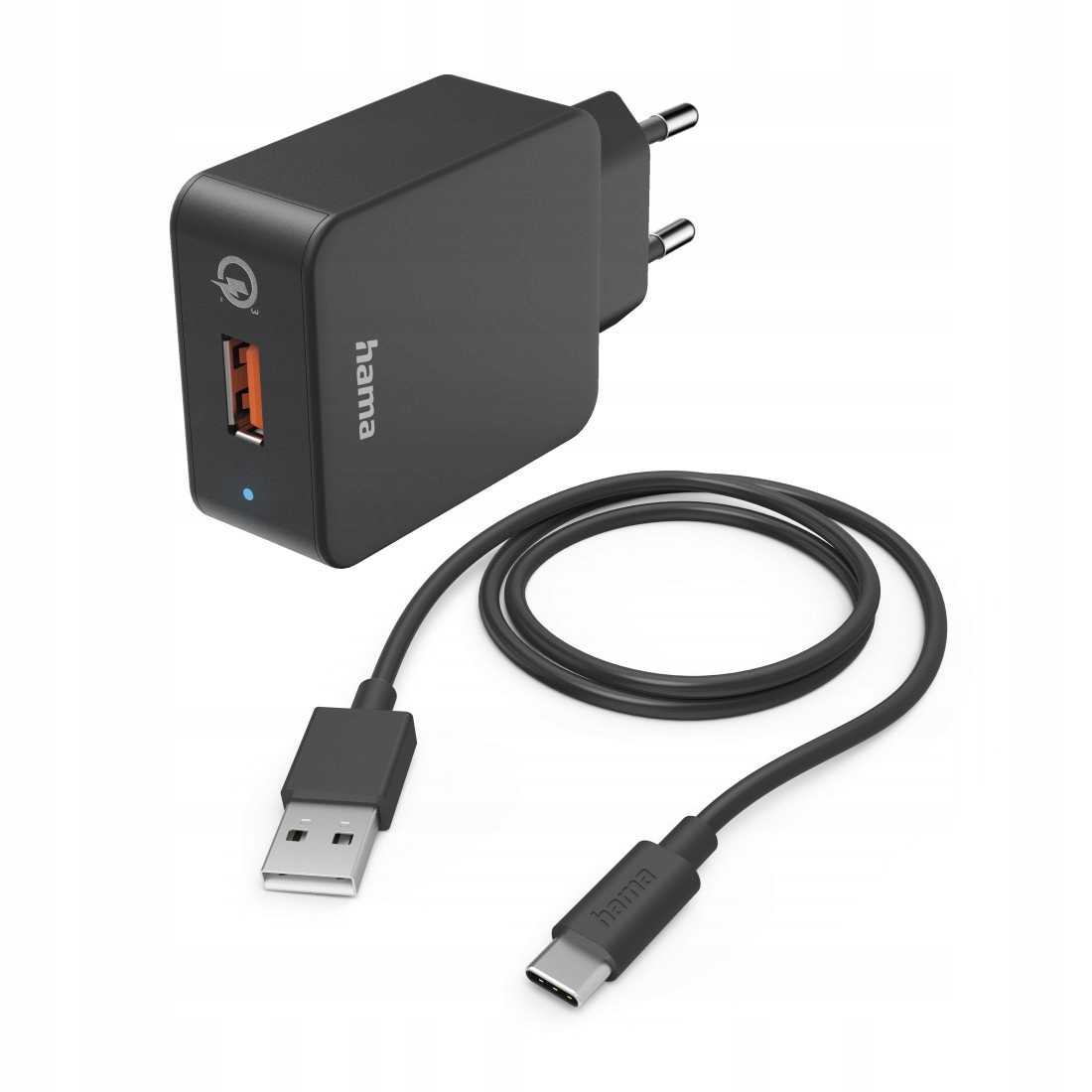 Hama Qualcomm 19,5 W Kabel Usb-c 1,5m Czarna