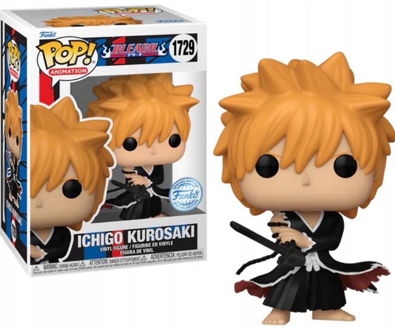 Funko Pop! Bleach Animation 1729 Ichigo Kurosaki Figurka