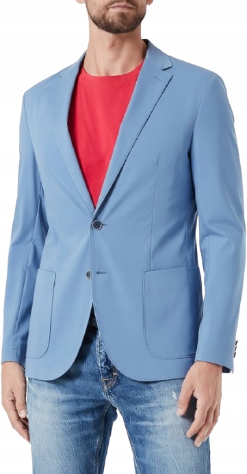 S.oliver Pánská Sako Modrá S Knoflíky 58 J9B