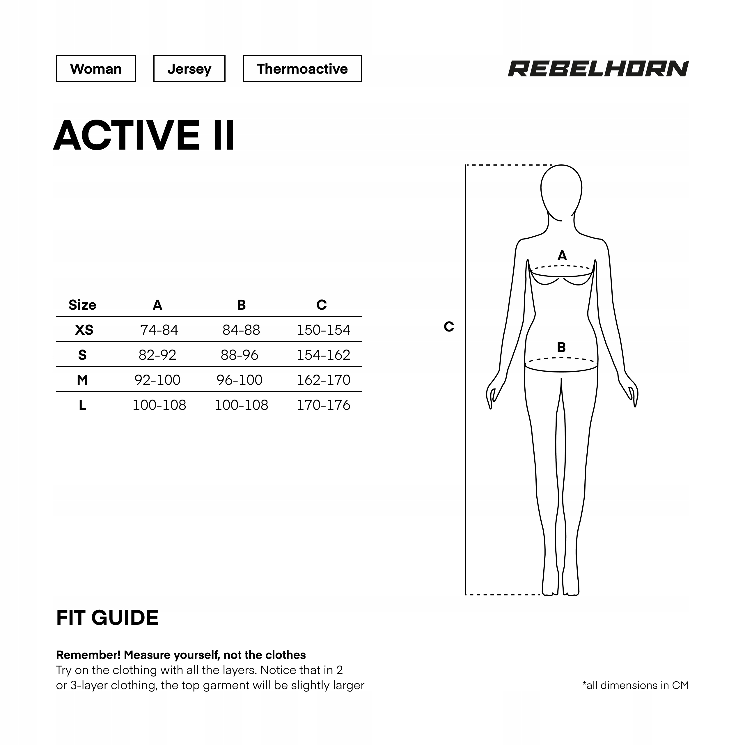 KOSZULKA TERMOAKTYWNA Z DŁ RĘKAWEM REBELHORN ACTIVE II LADY BLACK/GREY DL Rozmiar L