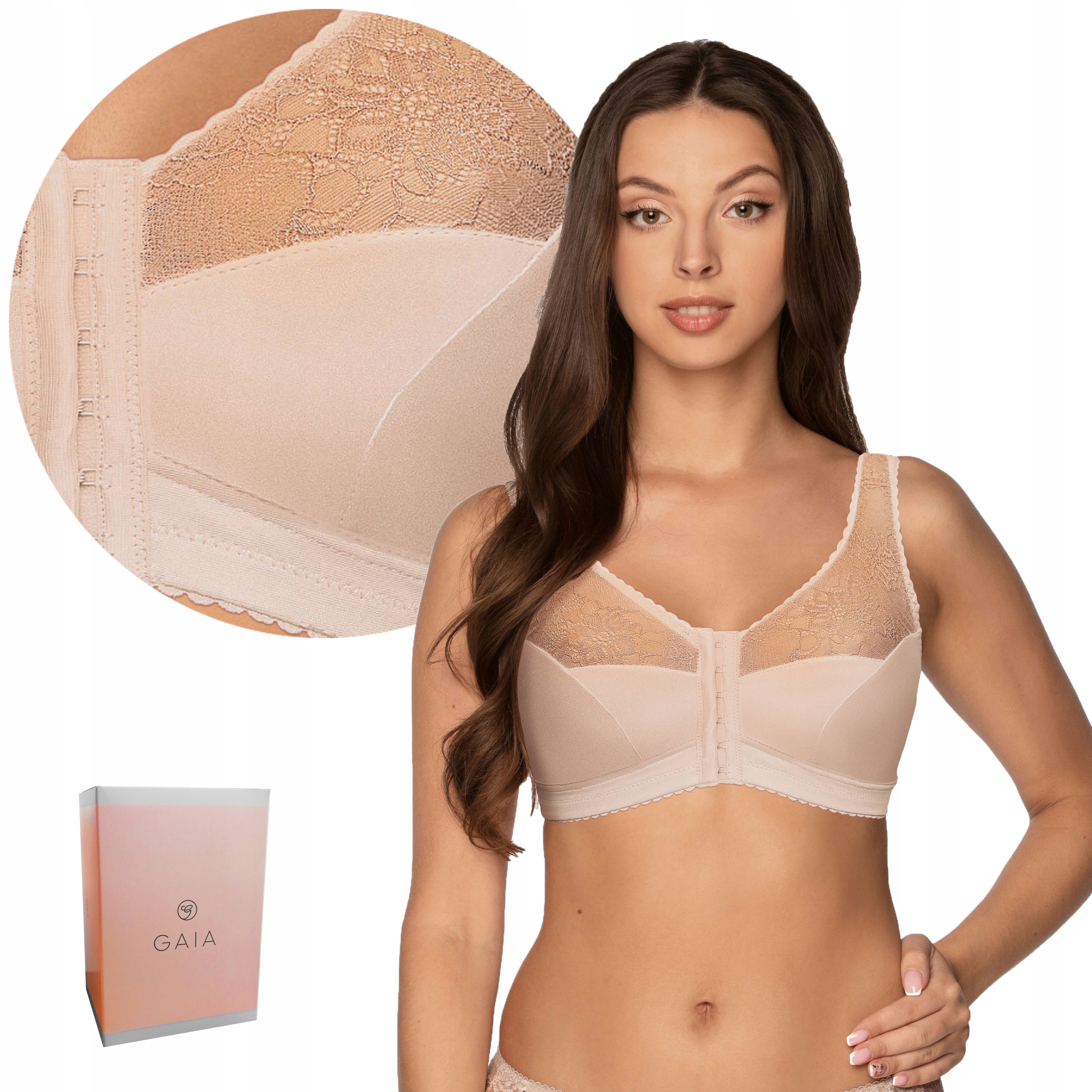 

Biustonosz bez fiszbin Gaia 1163 Rachela soft 120D