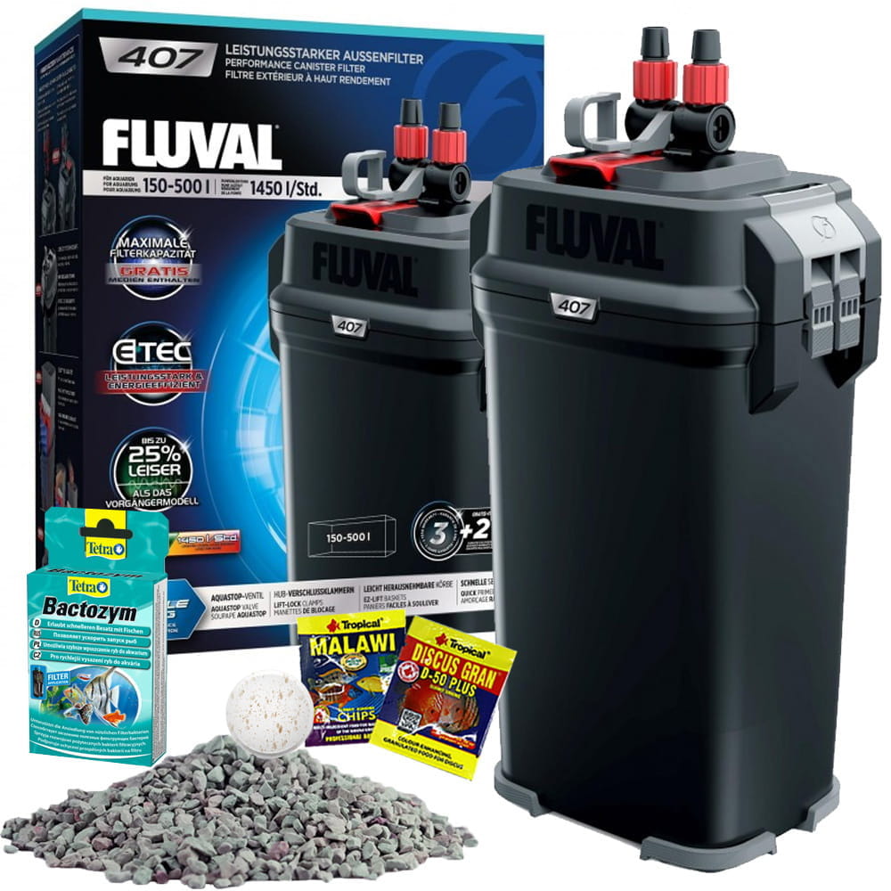 Levně Hagen Fluval 407 vnější filtr pro akvárium 150-500L dárek