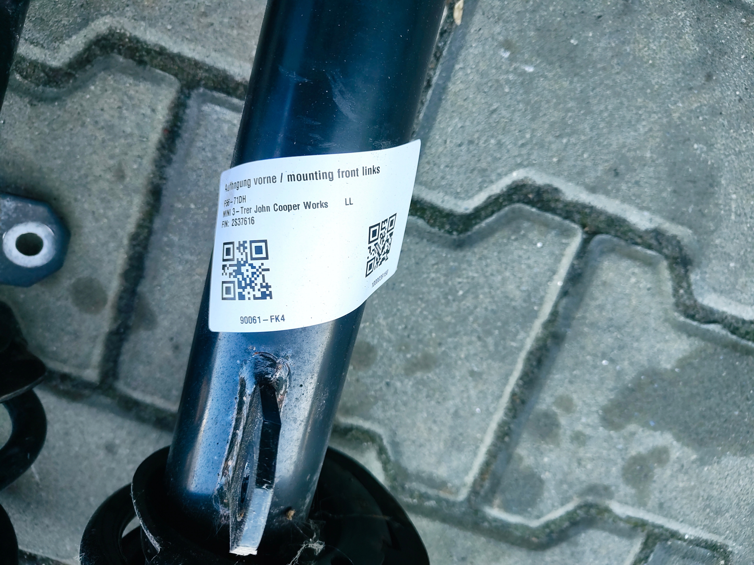 MINI F56 JCW shock absorber front right left 6899535 6899536