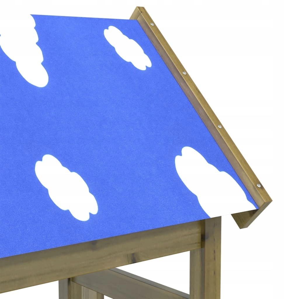 WIEŻA DO PLACU ZABAW 52,5X46,5X208CM IMPREGNOWANA SOSNA Materiał drewno