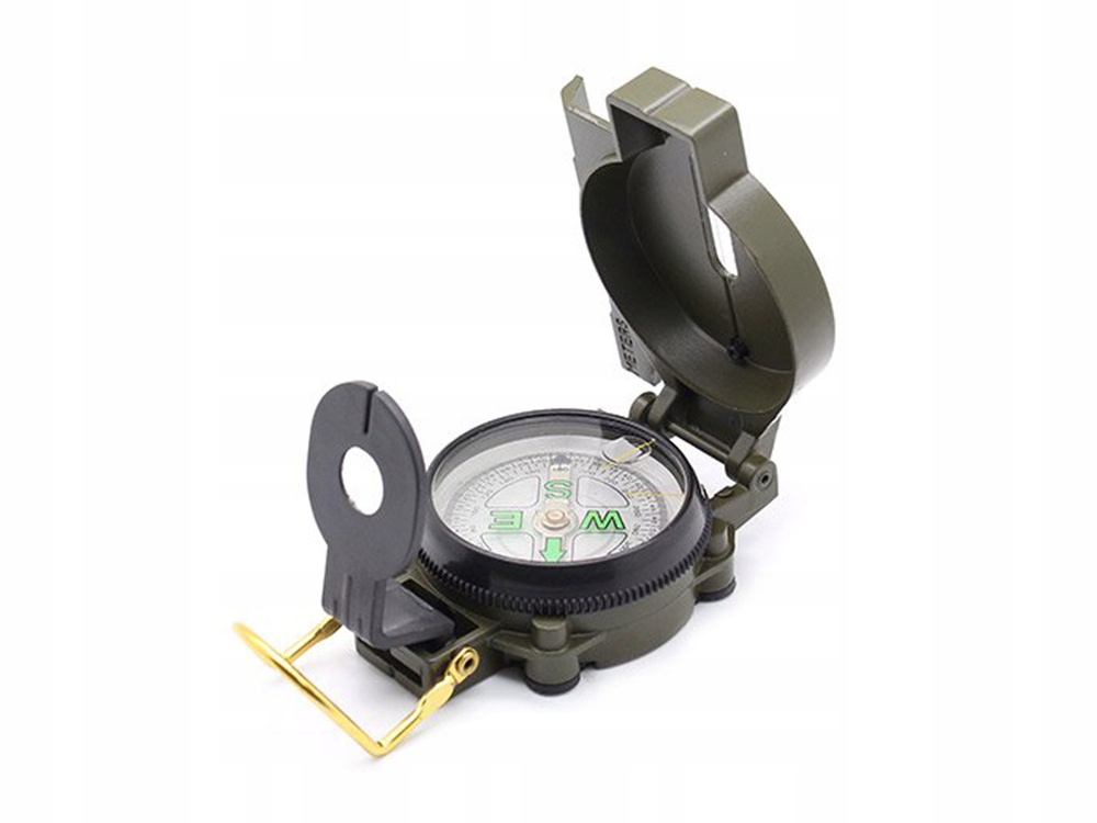 PROFESJONALNY KOMPAS TURYSTYCZNY US ARMY BUSOLA ZAMYKANY Materiał obudowy metal