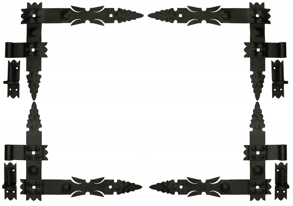 Úhlový Pásový Závěs Pro Dveře 400x320MM Sada 8 El