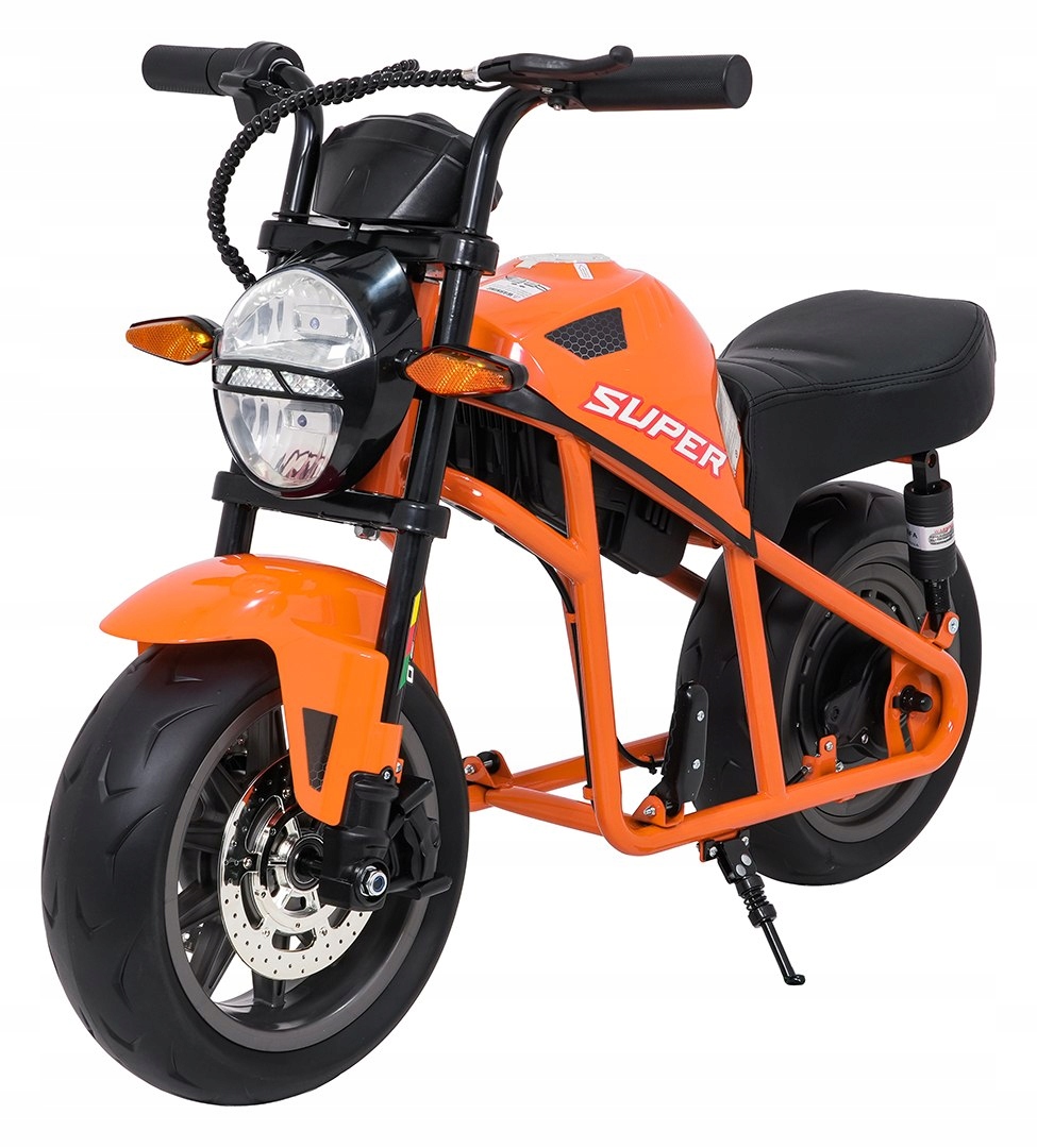 Mocny Motor na Akumulator Supermoto 300W 24V Amortyzacja Tył Koła Eva